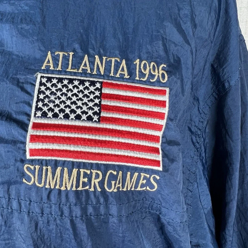 Vintage‎ 1996 Starter Men's XL Olympic Atlanta Summer Games Jacket Flag Patches